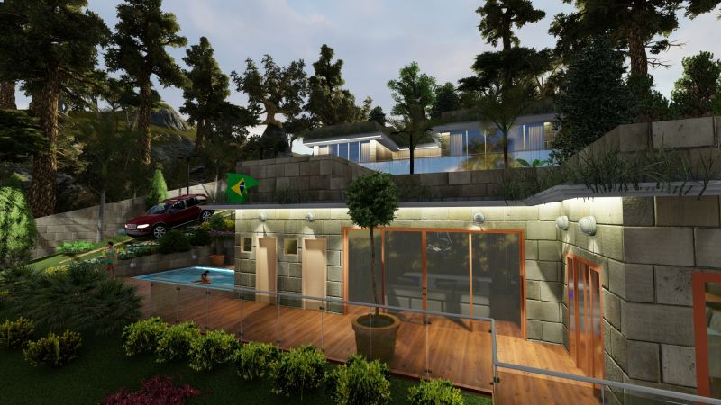 Lindo Projeto de Residencia na Serra da Cantareira 